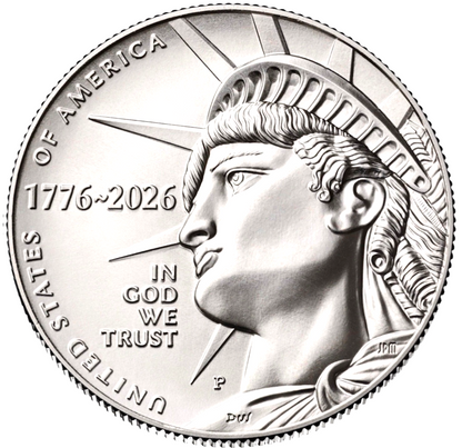 2026 SemiQuincentennial Enduring Liberty BU Half Dollar P&D 2 Coins Frm Mint Bag