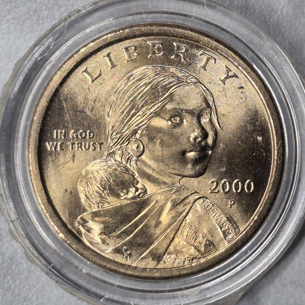 2000-P Sacagawea Golden Dollar $1 First Year Issue Uncirculated BU Philadelphia