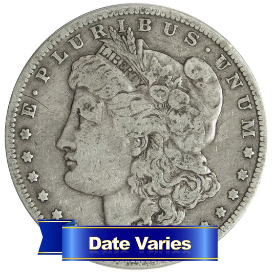 🔥 1878-1904 Morgan 90% SILVER Dollar Random Year Pre 1921 Coin Worn AG02 +