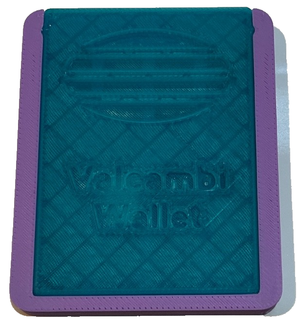Purple/Green Valcambi Wallet Holds 32 SILVER Bars Slide Top INCLUDES 1 Gram Bar