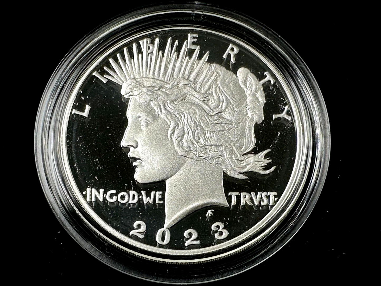 {4 Coin Set}  2023 Morgan & Peace Silver Dollars  Unc & Proof OGP BOX COA .9999