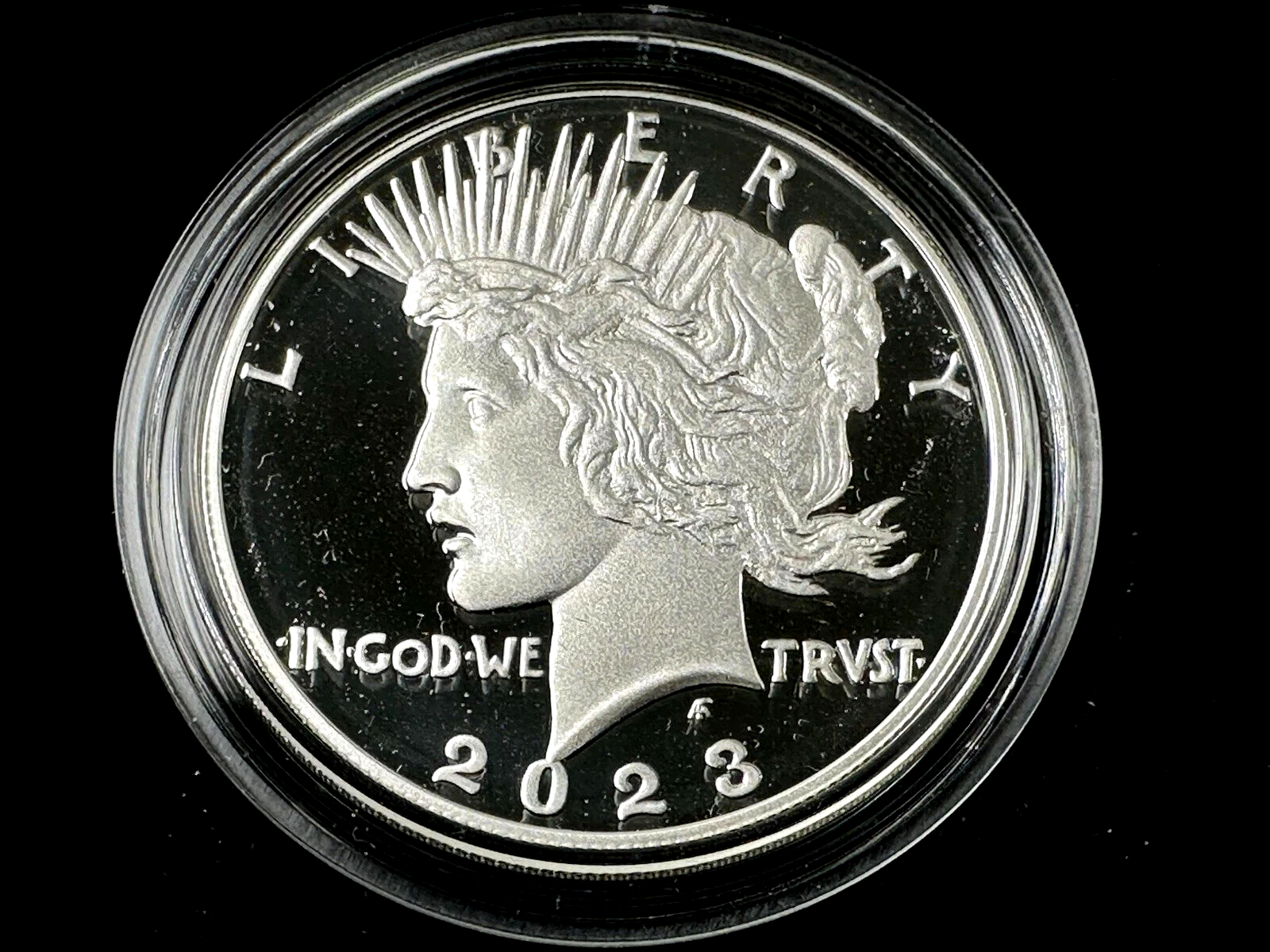 {4 Coin Set}  2023 Morgan & Peace Silver Dollars  Unc & Proof OGP BOX COA .9999