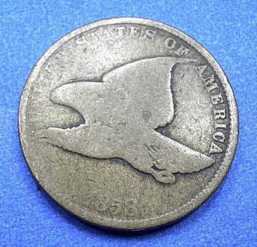 1858 Flying Eagle Cent AG Full Eagle Outline Pre Civil War First Small Cent Type
