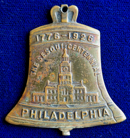 Vintage 1926 Philadelphia Sesqui-Centennial Expo Souvenir Liberty Bell Medal