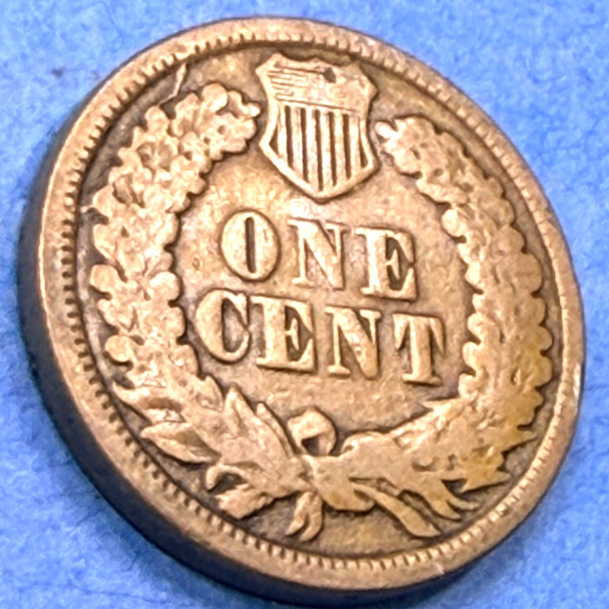 1862 Indian Head Cent Penny 1C VG Very Good Civil War Era Copper Nickel White