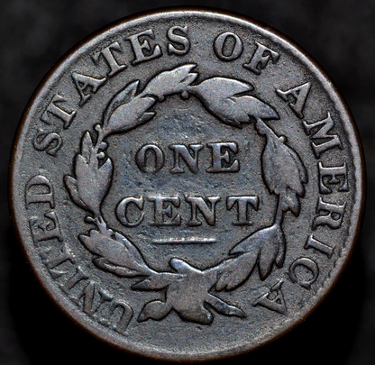 1827 Coronet Head Large Cent N3 R2 GSID 940 G-VG Features 1C