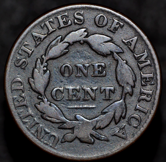 1827 Coronet Head Large Cent N3 R2 GSID 940 G-VG Features 1C