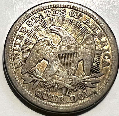 ⭐️ 1853 Arrows and Rays Seated Liberty Quarter VF+ Features Coin 90% Silver 25C