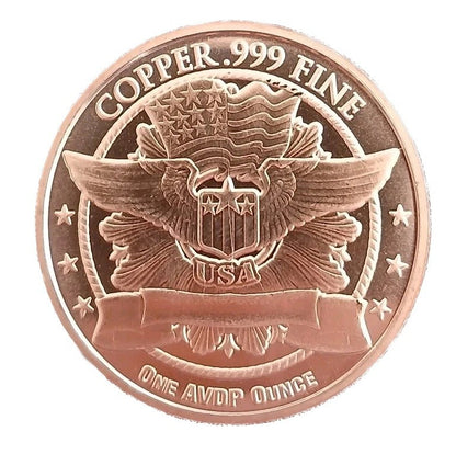 🔥 Seated Liberty 1 Oz .999 Copper Round Semi-Rare Collectible USA Coin AVDP