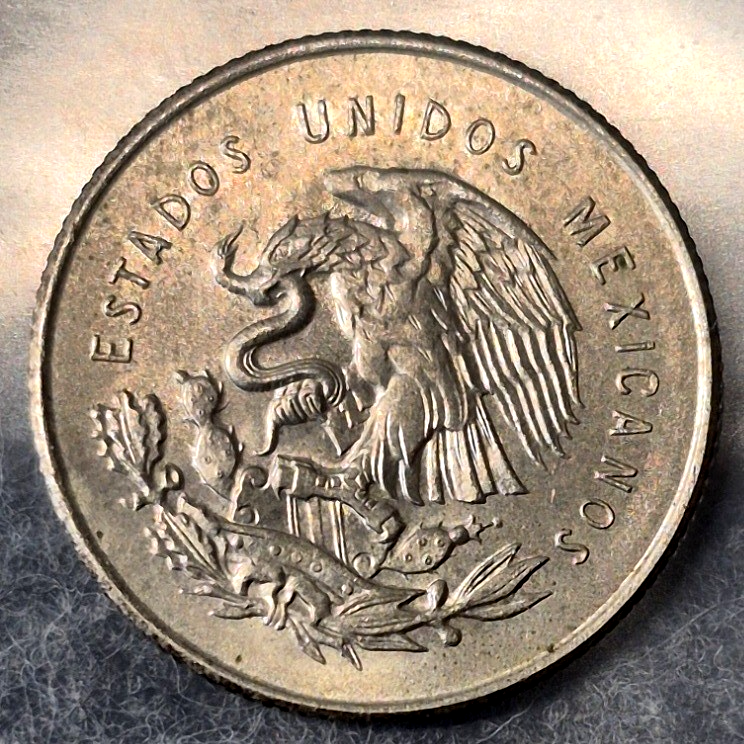 1950 Mexico 50 & 25 Centavos .300 Silver Plata Cuauhtemoc Balanza First Year Lot