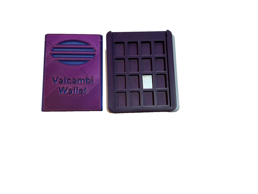 Purple Valcambi Wallet Holds 32 SILVER Bars Slide Top INCLUDES 1 .999 Gram Bar