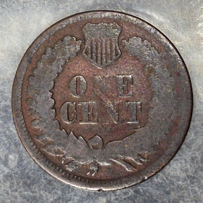 1866 Indian Head Cent 1C Good Better Date Low Mintage Bronze Post Civil War
