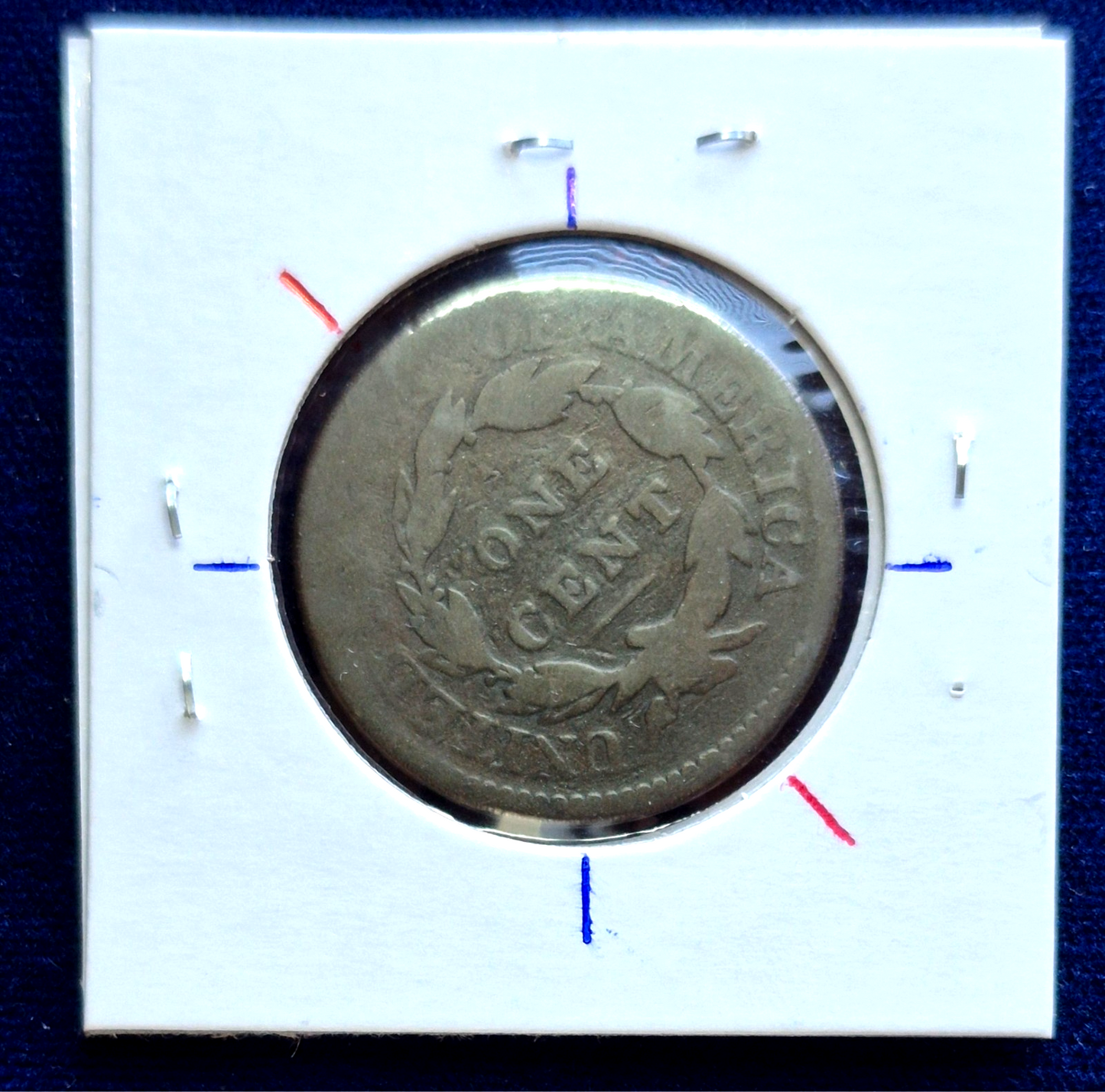 1817 Large Cent Coronet 15 Star N-16 Variety with 45° CCW Rotated Die