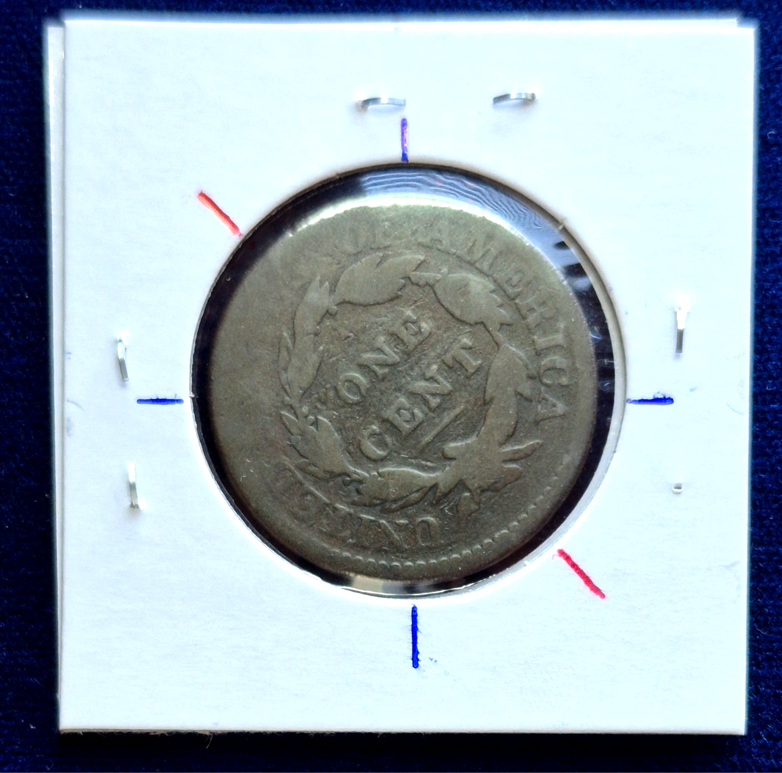 1817 Large Cent Coronet 15 Star N-16 Variety with 45° CCW Rotated Die