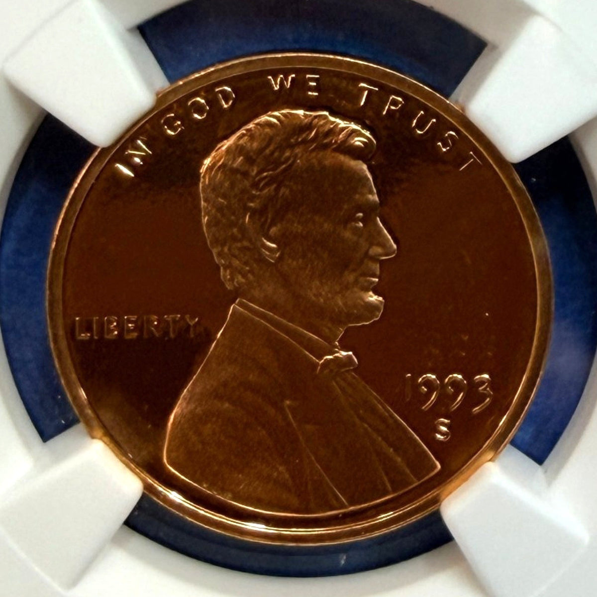 1993-S Lincoln Cent Proof NGC PF69 RD Ultra Cameo Lincoln White House Label - photo 2