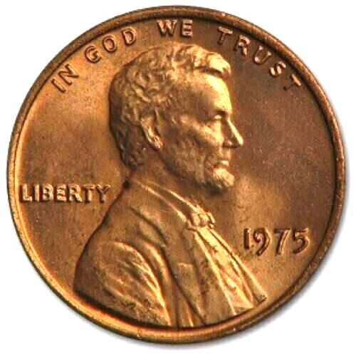 ✅ 1975 P Lincoln Memorial Penny BU 1c BRILLIANT UNCIRCULATED From OBW Roll