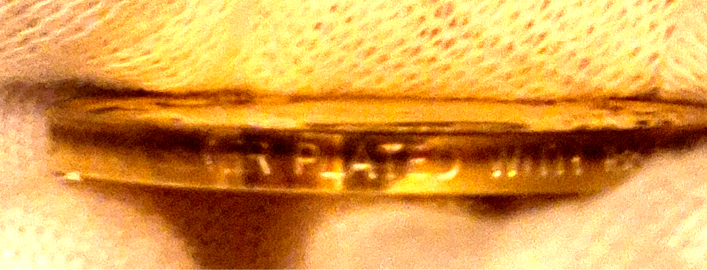 13.21 Grams of .999 SILVER with 18K Gold Plating Shipped in a Capsule