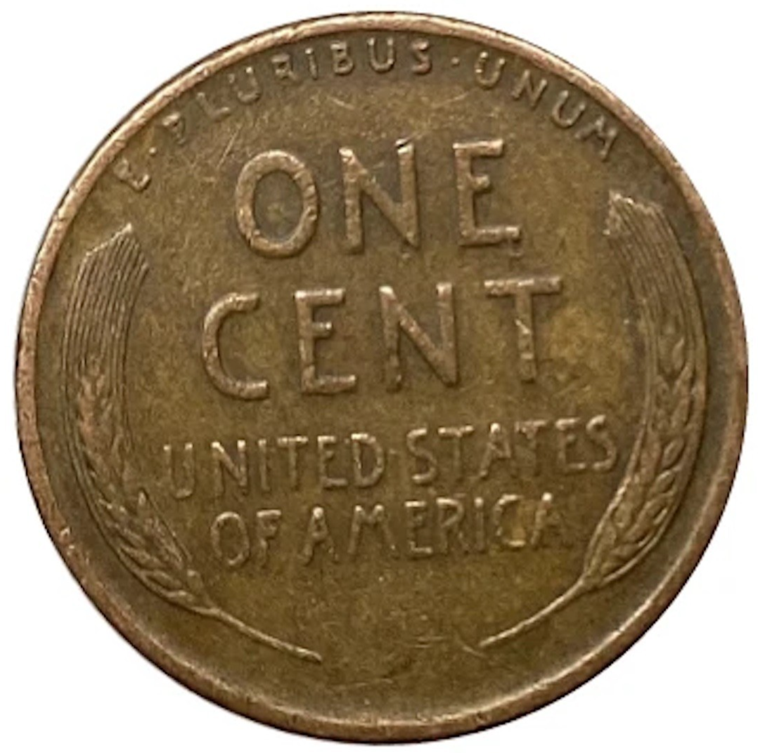 1947 S Lincoln Cent Good (G) to Very Good (VG) Circulated Condition Copper Penny