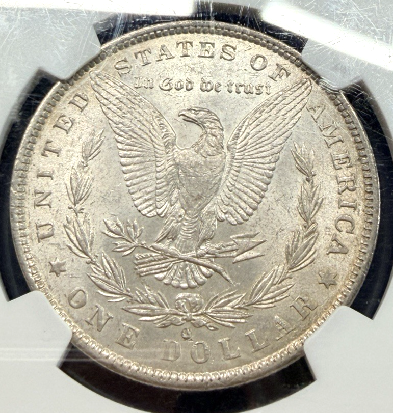 1882 O Morgan 90% Silver $1 Dollar NGC Graded MS 61 Bright White Early Date Coin