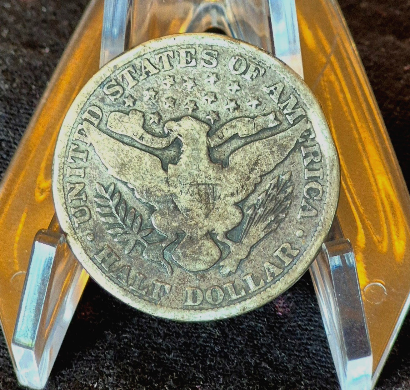 1907-S Barber Half Dollar 90% Silver G+ Features Partial Motto 50C