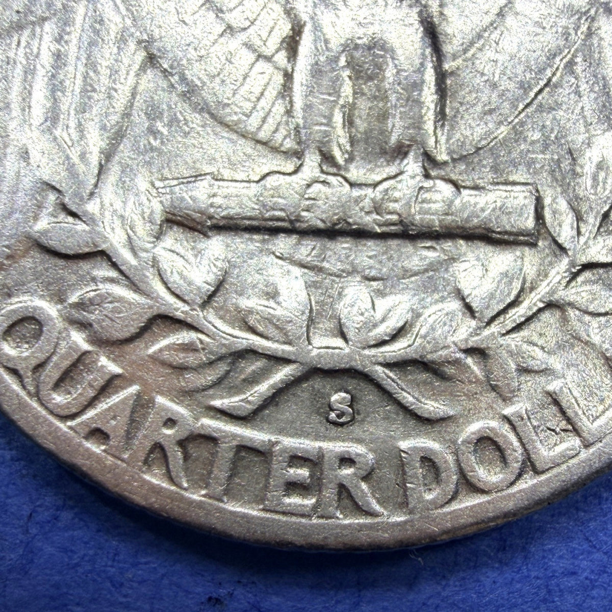 1954-S Washington Silver Quarter 90% Silver 25C San Francisco Mint Ungraded AU