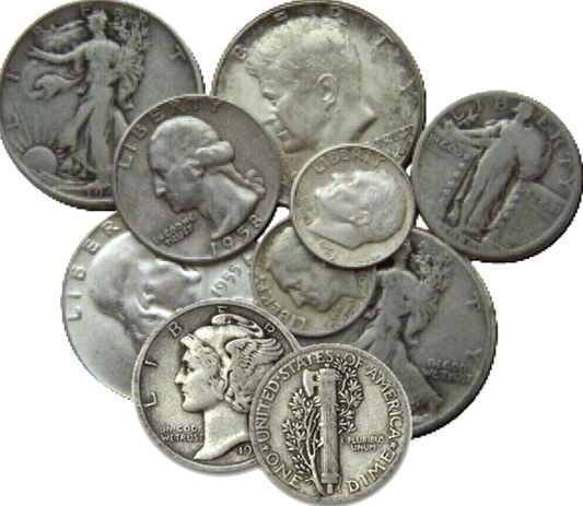 💰 5 US Standard Ounces 90% Pure Silver Coins Pre-1965 BULLION PRICE WSHTF Stack