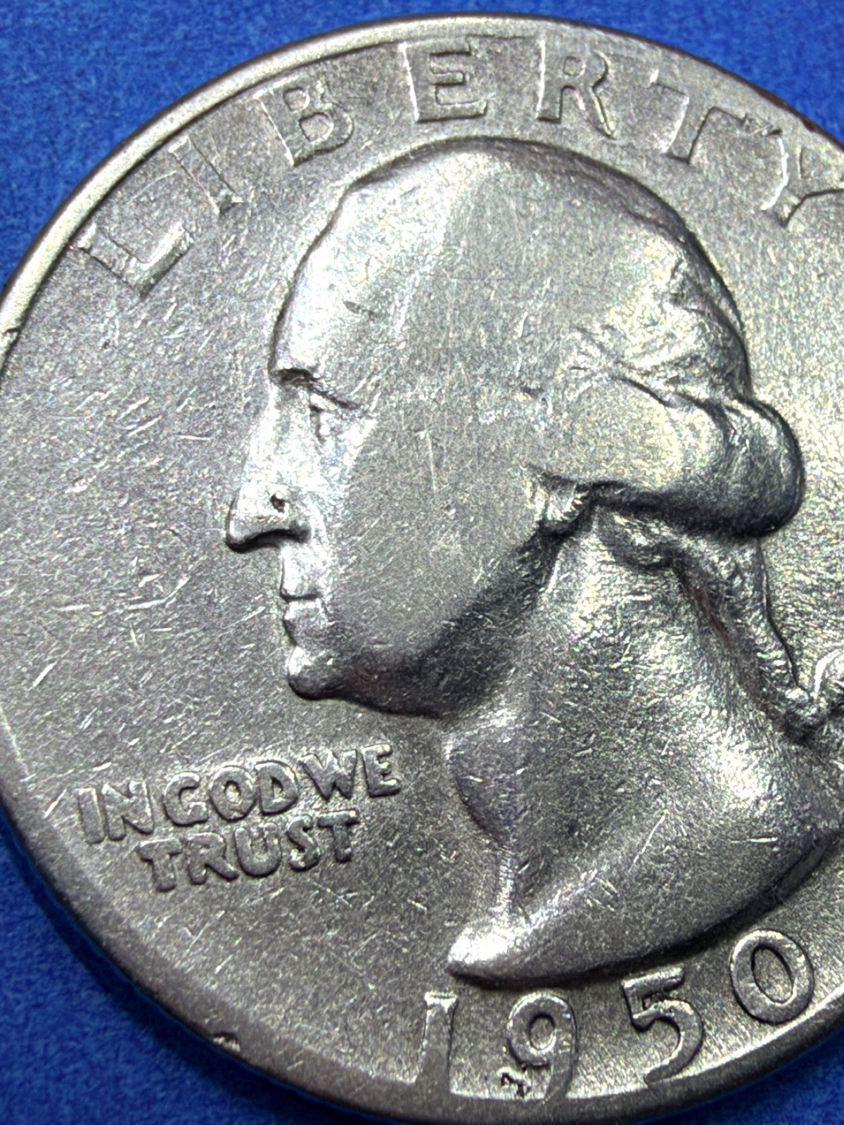 1950-S Washington Quarter 90% Silver XF Strong Detail San Francisco Mint 25c US