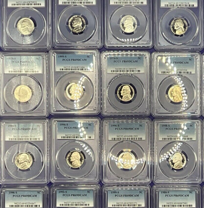 Jefferson Nickel 5c PROOF COINS🔥 PCGS ONLY PR69DCAM💰 Professionally Graded