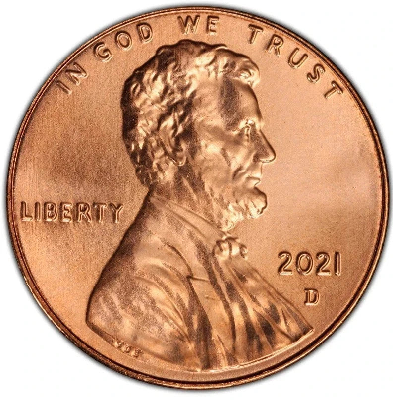 ✅ 2021 D Lincoln Shield Cent BRILLIANT UNCIRCULATED RED Penny US Mint 1c Coin