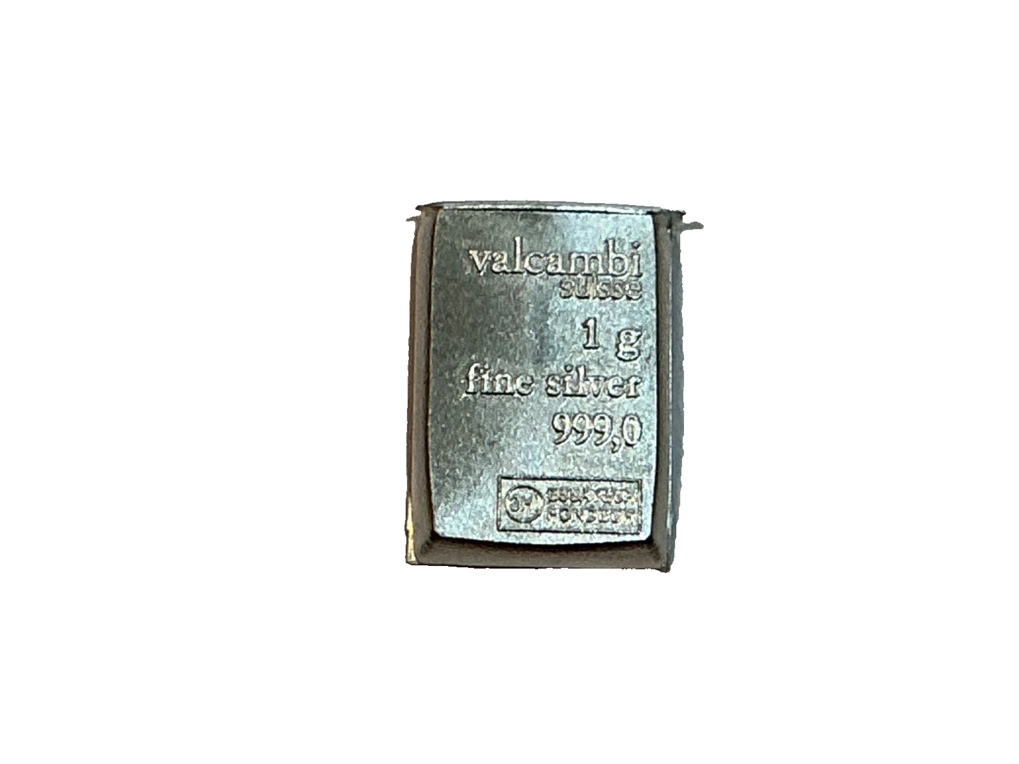 Yellow Valcambi Wallet Holds 32 SILVER Bars Slide Top INCLUDES 1 Gram  Bar
