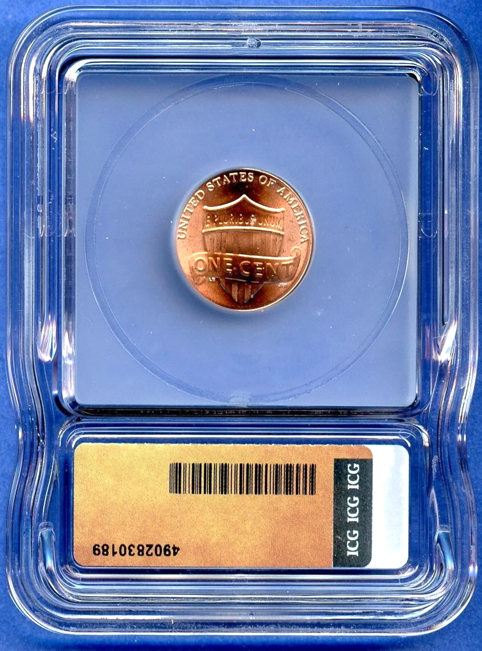 2025 D ICG MS67RD Lincoln Shield Cent 1c US Mint Last Year of Issue Lincoln Cent
