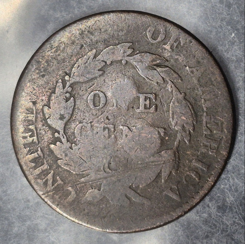 1822 Matron Head Large Cent Newcomb N-2 R-3 Scarce Variety Coronet Head AG