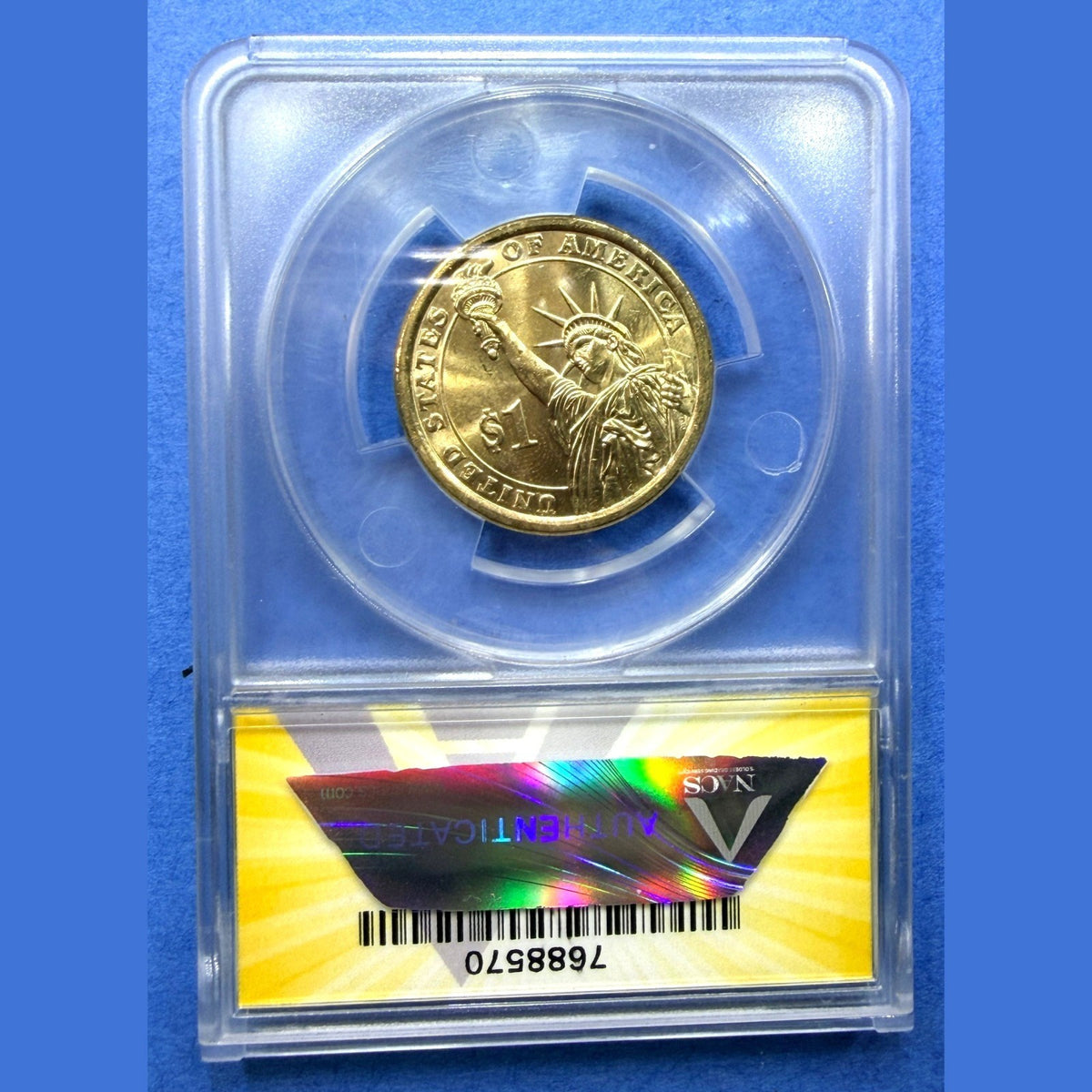 2008-D Andrew Jackson Presidential Dollar ANACS MS64 Denver Mint Golden $1 Coin