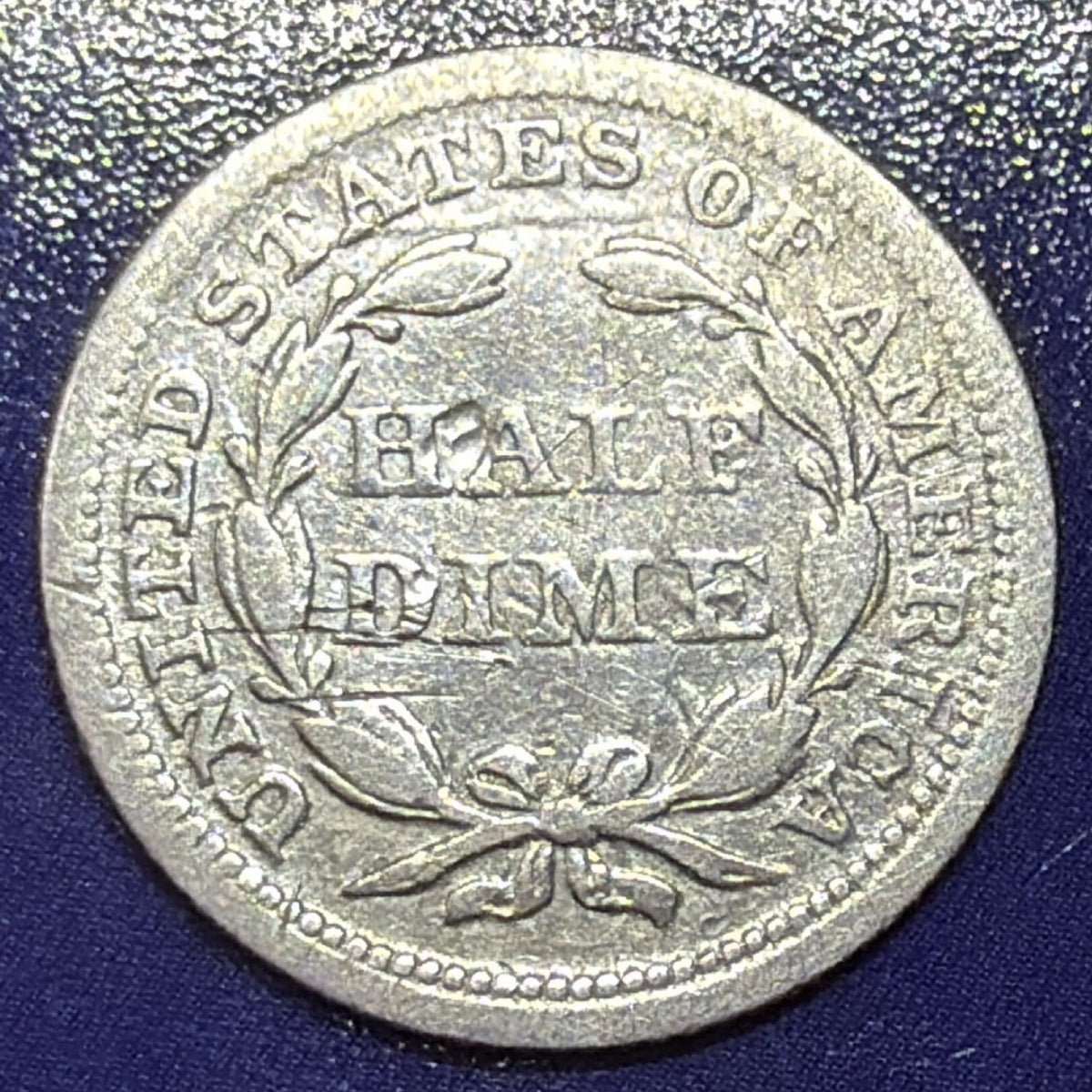 1853 Seated Liberty Half Dime 5C Arrows VF Very Fine 90% Silver US Coin...