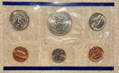 1995 P&D U.S Mint Set Uncirculated BU Coins OGP and Hard to Find Re-Order Card