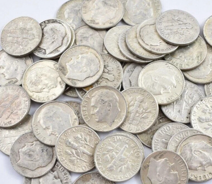 $10 Face Value Pre-1965 90% Silver Coins Mixed Average Circulated Estate Lot 🔥