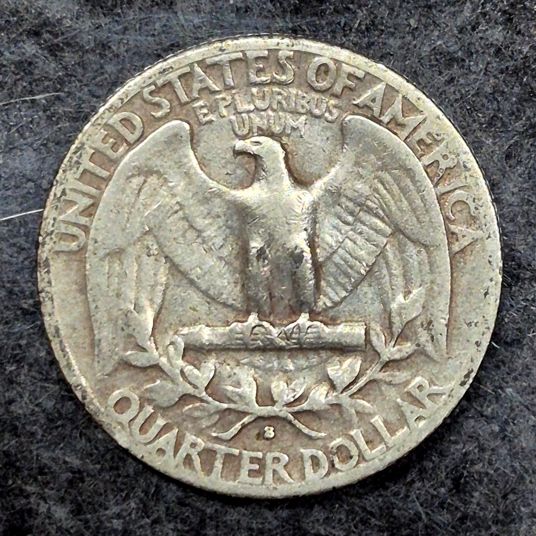 1939-S Washington Quarter VF Very Fine Light Toning 90% Silver 25C US Coin