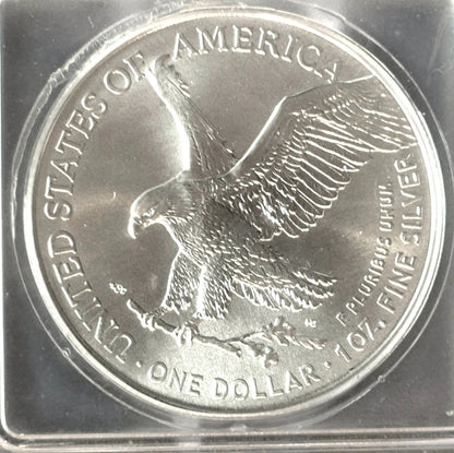 Low Mintage 2024 1 Oz American Silver Eagle Star Privy ICG MS69 Slab Blast White