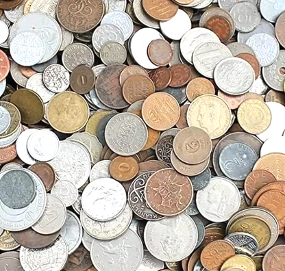 1/2 Pound World Coins Bulk Lot Around The World FOREIGN Coins Instant Collection