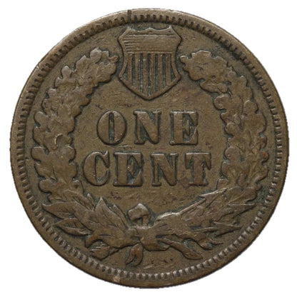 1880 Indian Head Cent Good- Very Good Average Circulated Condition Copper Penny