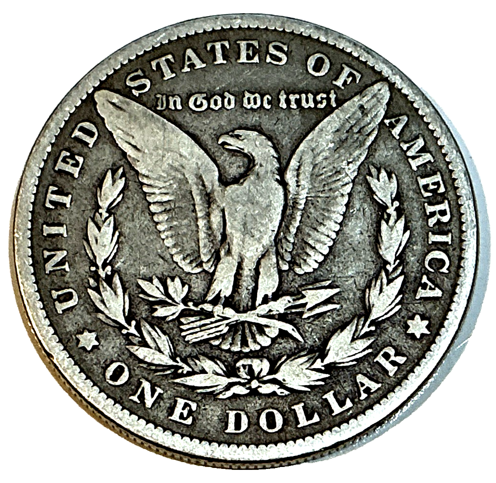 1881-P Morgan 90% Silver Dollar  Average Circulated Problem FREE ~ NICE COIN ~