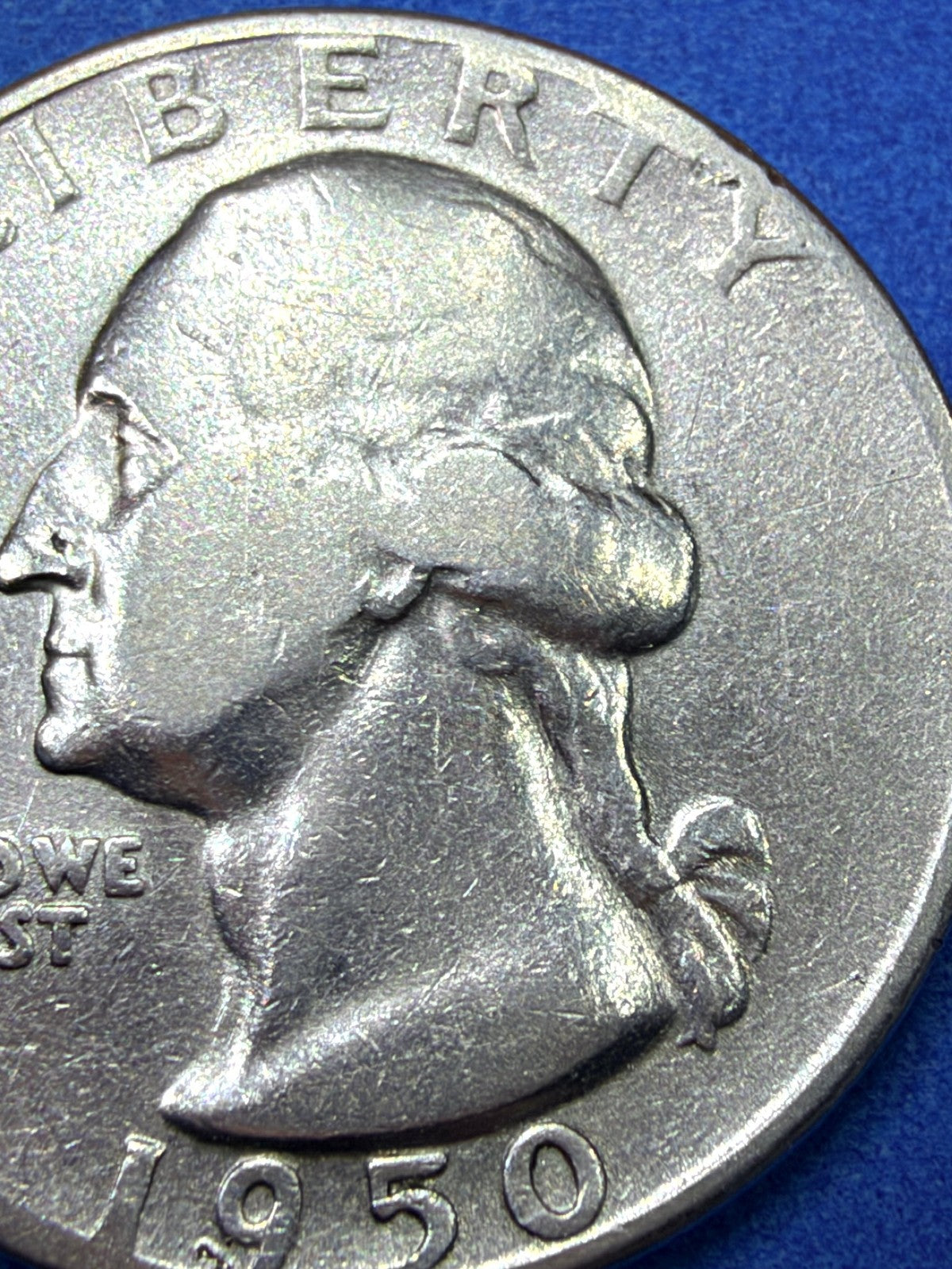1950-S Washington Quarter 90% Silver XF Strong Detail San Francisco Mint 25c US