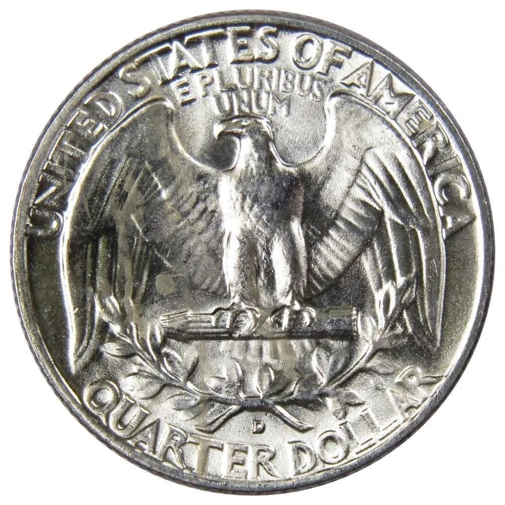 1959 D ⭐️ Washington Quarter BU UNCIRCULATED 90% SILVER ⭐️ Bright Shiny Coin