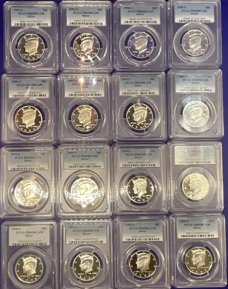 {20}  90% SILVER Proof Coins 💰 PCGS Graded PR69 U.S. Mint 💰 + STORAGE CASE