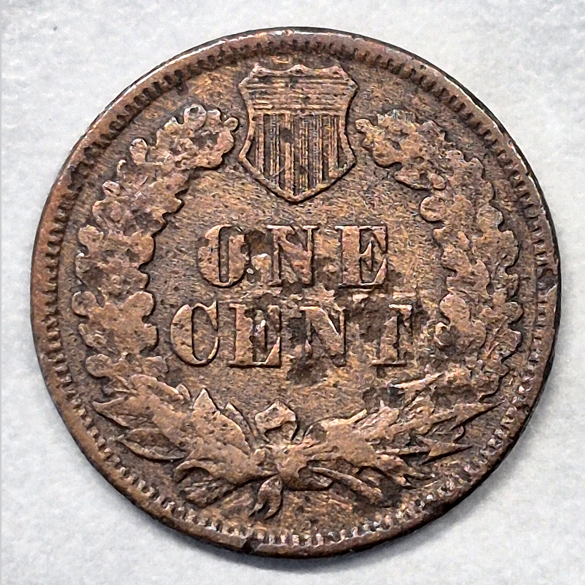 1871 Indian Head Cent Penny 1C VG Very Good Semi Key Date Low Mintage US Coin