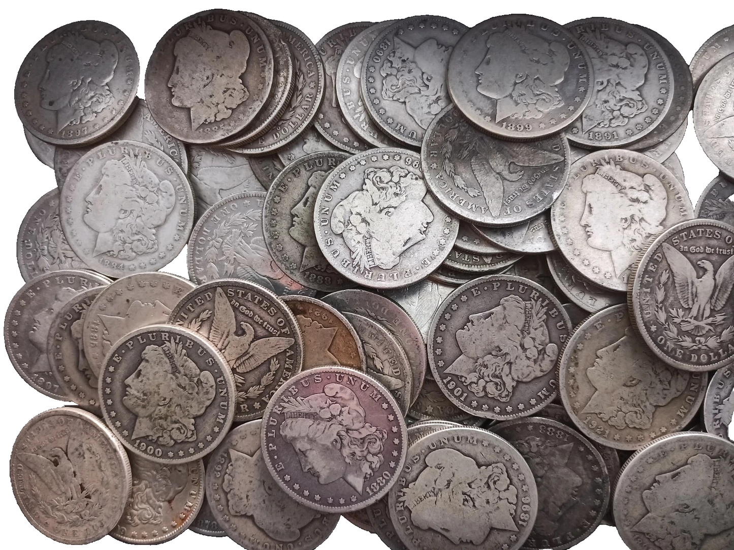 🔥 1878-1904 Morgan 90% SILVER Dollar Random Year Pre 1921 Coin Worn AG02 +