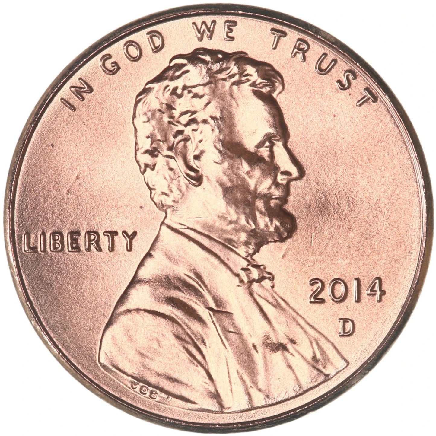 ✅ 2014 D Lincoln Shield Cent BRILLIANT UNCIRCULATED RED Penny US Mint 1c Coin