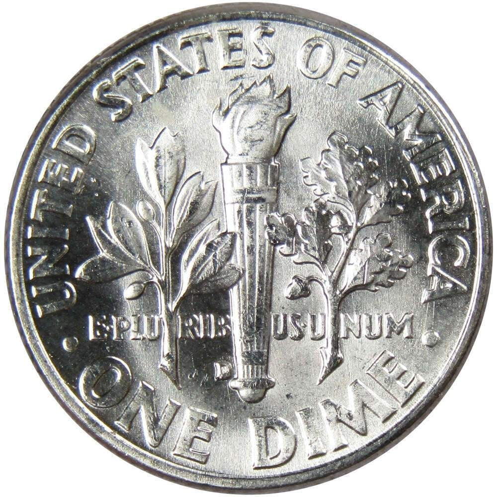 1961-D Roosevelt Dime Roosevelt Dime BU Uncirculated From Original Bank Roll