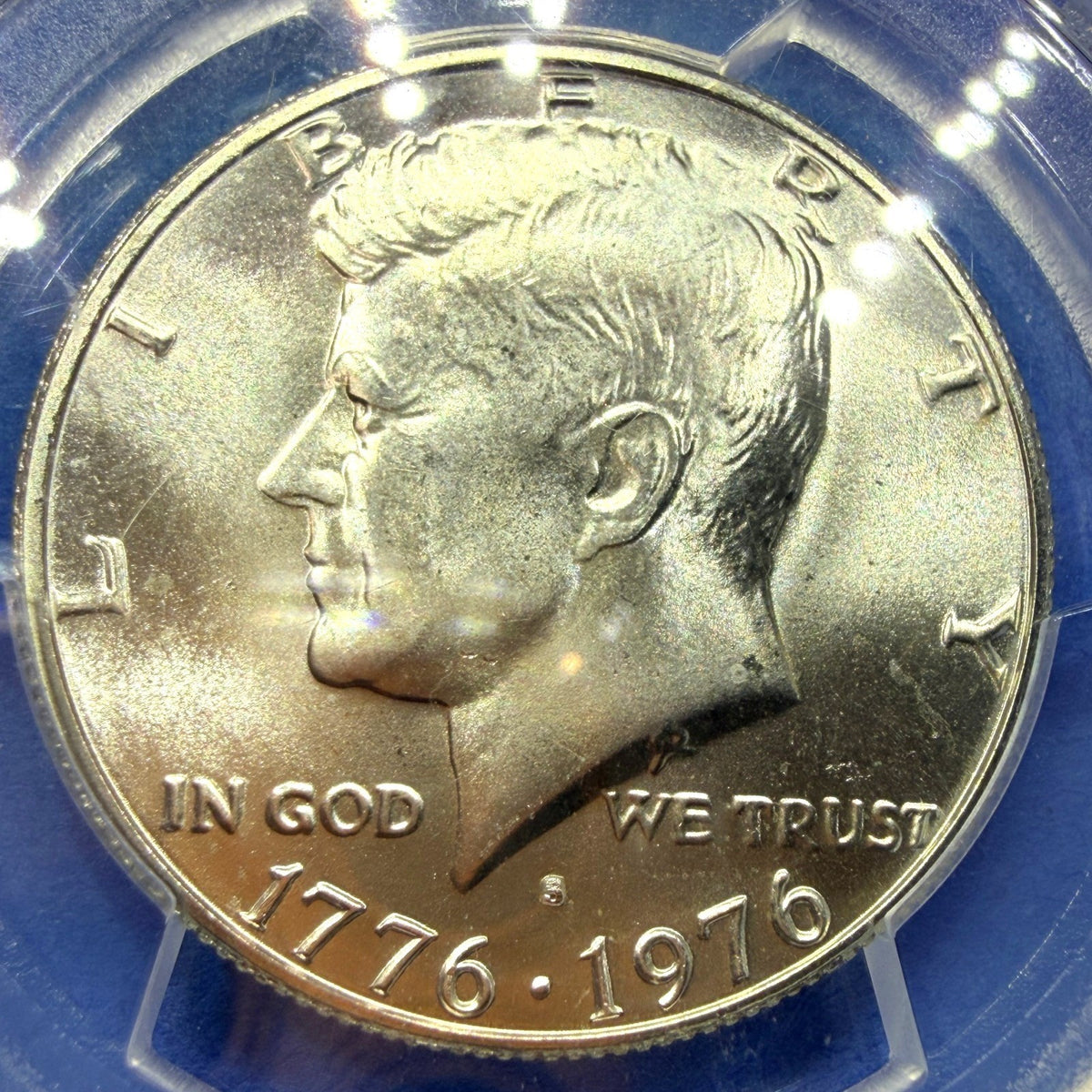 1976-S Kennedy Half Dollar 40% Silver PCGS MS64 Bicentennial Gold Shield 50C