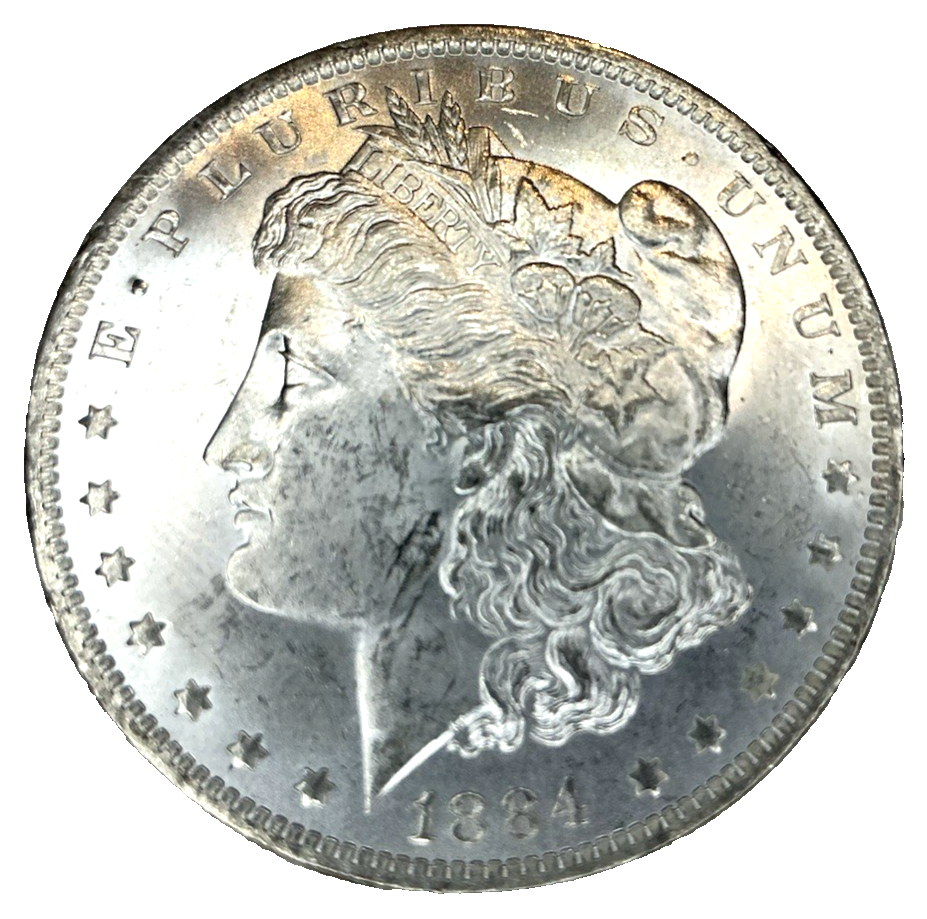 1884 O Morgan 90% Silver Dollar Brilliant Uncirculated BU Bright Sharp Coin
